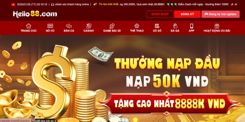 Tổng quan về sảnh game nổ hũ mới mới tinh tại Hello88